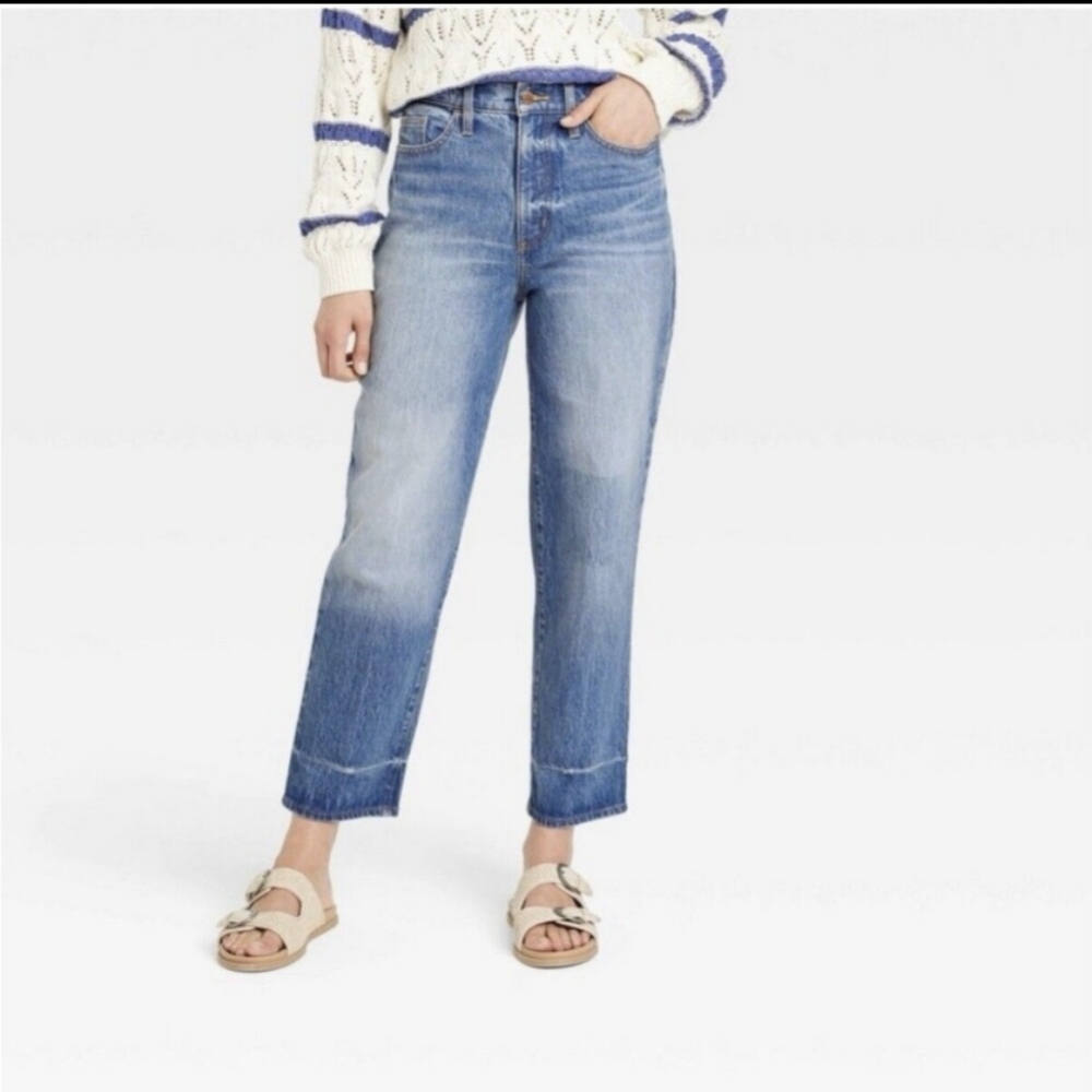 Universal Thread Womens Vintage Straight Stretch High-Rise Jeans LONG Sizes NEW!